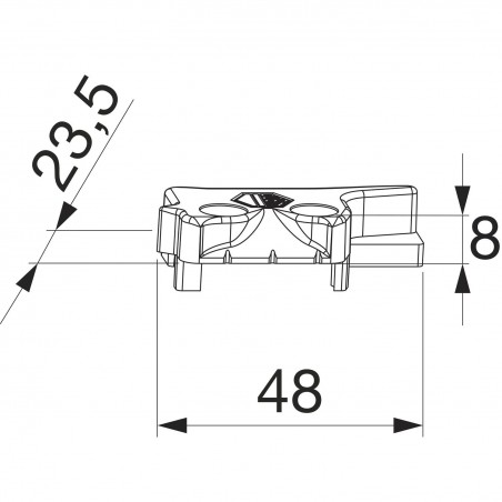 MACO MM upadnica podizača PVC 12/20-13, KBE/KÖMMERLING/TROCAL, lij. sr. (359295)