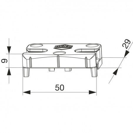 MACO upadnica iS PVC 12/20-13, KBE/IVAPER/PLAFEN/PROPLEX, srebr. (96623)