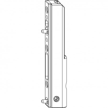 MACO kutna spojnica PVC, s 3 mm pozicijskim trnom, 120 kg, srebrna (52478)