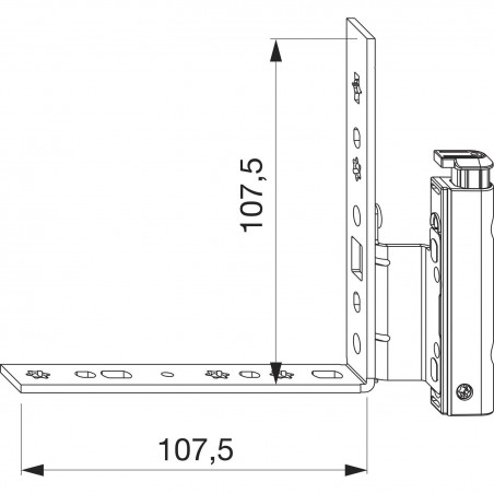 MACO kutna spojnica DT130, 12/18- 13 mm, lijeva, srebrna (55453)