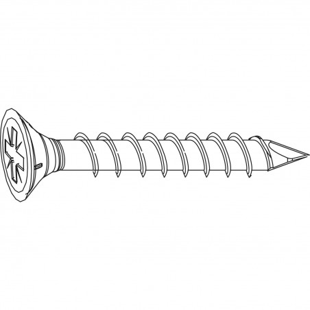 MACO RUSTICO iver vijak upuštena glava 4,5 x 25 mm, nehr.čelik bijeli (12577)