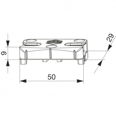 MACO upadnica iS PVC 12/20-13, ALUPLAST/DIMEX/SCHÜCO, srebr. (96674)
