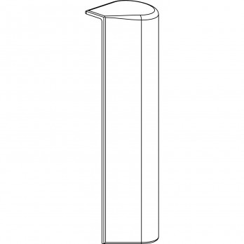 MACO pokrivna kapica kutne spojnice AS/PVC/DTuni, titan, desno (42063)