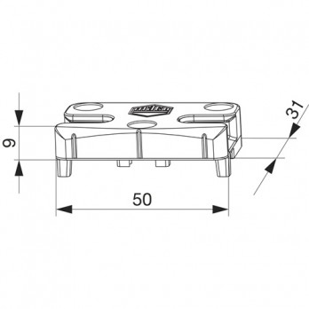 MACO upadnica iS PVC 12/20-13, VEKA, srebrna (96884)