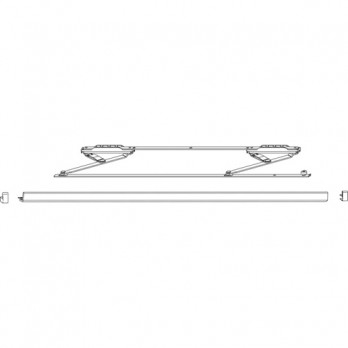 MACO SKB-S/SE otklopne škare 160 kg, bijele, Š 620-900 mm (466720)