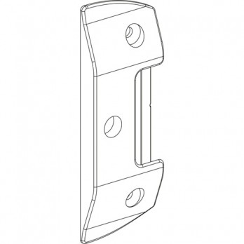 MACO Move upadnica sredina s utorom ALUPLAST Smart Slide srebrno