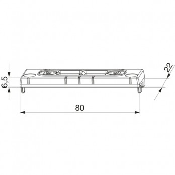 MACO upadnica zasuna PVC 12/20-13, ALUPLAST/DIMEX/SCHÜCO, srebrna (26789)