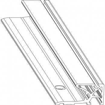 MACO HS brtvena vodilica PVC, razmak krila 28 mm, duljina 2500 mm srebrna