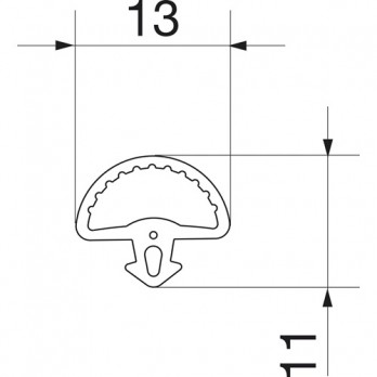 MACO-HS brtva za brtvenu lajsnu PVC