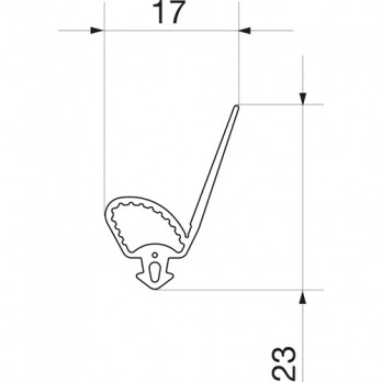 MACO-HS brtva za brtvenu lajsnu PVC,