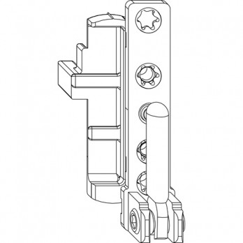 MACO kutni ležaj DT130, 12/18 mm, lijevi, 130 kg. srebrna (59491)