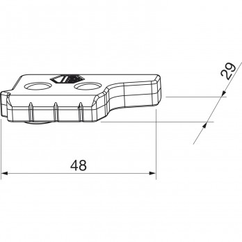 MACO MM podizna upadnica za falc 12 mm, euro utor 30 mm, DE, poz. rol. (357298)