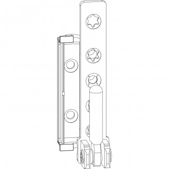 MACO kutni ležaj DT160, 12/20 mm, lijevi, 160 kg. srebrni (227479)