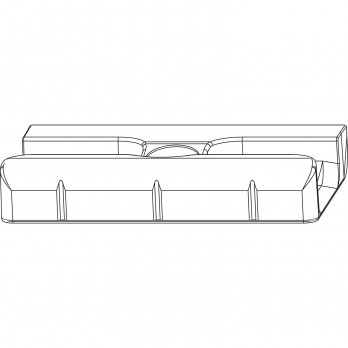 MACO upadnica zračnost 12 mm glatka, euro utor 30 mm, 13V srebrna
