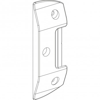 MACO Move upadnica sredina s utorom REHAU Smart Slide srebrno