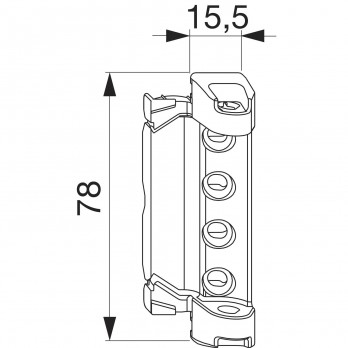 MACO ležaj škara DT130 12/18 mm, 130 kg, titan(225363)