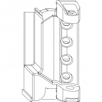 MACO ležaj škara DT130 4/18-9 mm, 130 kg, lijeva, srebrni (202542)