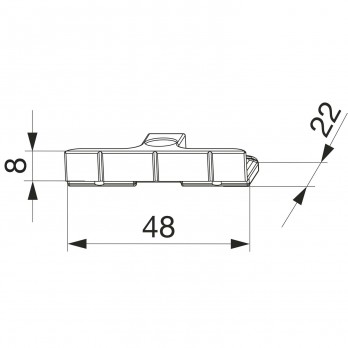 MACO Upadnica Standard PVC 12/20- 9, TROCAL 900, srebrna (34807)