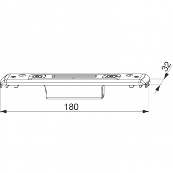 MACO upadnica MF-HO PVC KBE/KÖMMERLING, srebrna (224064)