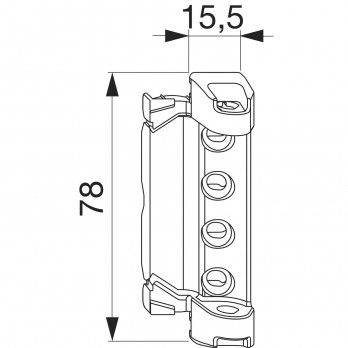 MACO ležaj škara DT130 12/20 mm, 130 kg, srebrni (202544)
