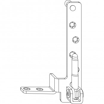 MACO kutni ležaj 220 kg za drvo, 12/18 mm, noseći klin 9mm, bijela, LI