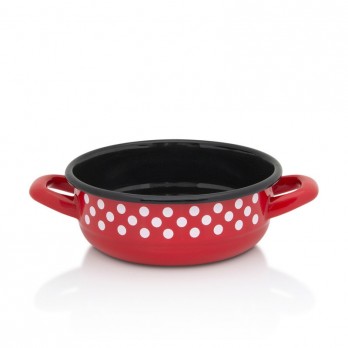 Metalac seljačka zdjela RED DOTS 16cm