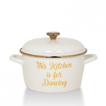 Metalac THIS KITCHEN IS FOR DANCING duboka posuda 24cm/6lit