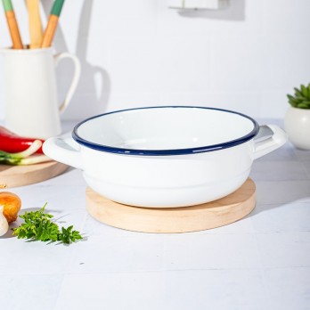Metalac RETRO WHITE seljačka zdijela 18cm/1,5lit