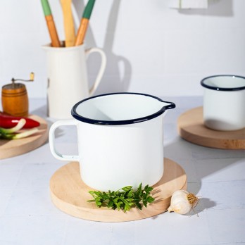 Metalac RETRO WHITE lončić sa kljunom 12cm/1,20lit