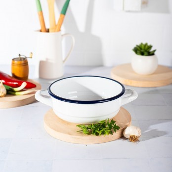 Metalac RETRO WHITE seljačka zdijela 20cm/2,10lit