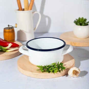 Metalac RETRO WHITE plitka posuda 12cm/0,75lit