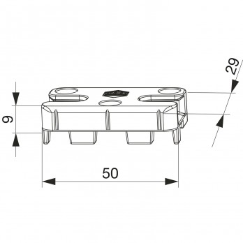 MACO upadnica iS PVC 12/20-13, TROCAL, srebr. (354686)