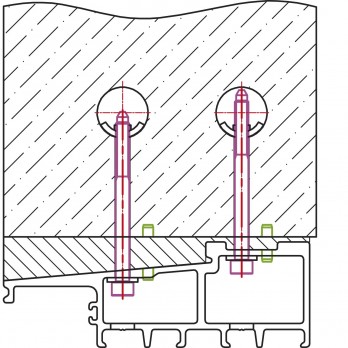 MACO Fiber-Therm kutni spojnik Fiber Therm, donji, pocinčani čelik (101341)