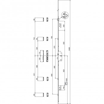 MFM brava MACO Z-TS PT u brav., DM 65 mm, čeona pl. 2400 x 16 x 3 mm četvr., sr.