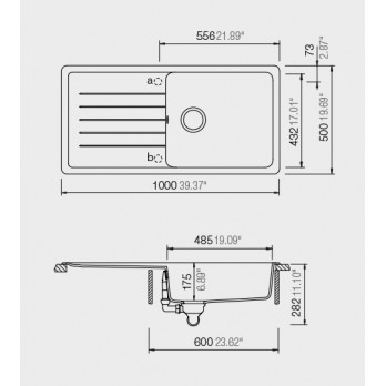 Schock TOLEDO D-100L  sudoper CRISTADUR