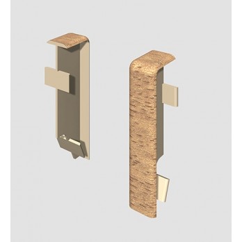 Spojni dio 2/1 hrast prirodni za četvrtastu lajsnu 2400x14x60mm