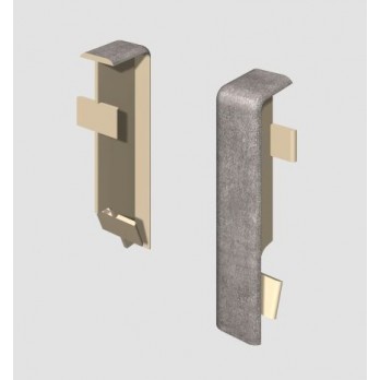 Spojni dio 2/1 kameno sivi za četvrtastu lajsnu 2400x14x60mm