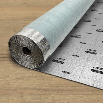 Podloga silenzio PROFESSIONAL SD 1,8mm x 1m x 8m siva s ALU folijom - paket 8,00m2