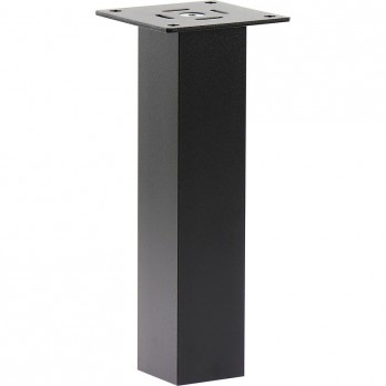 Barska konzola Capri, ravna, 50 x 50 mm, visina 230 mm, crni aluminij