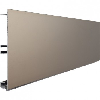 Aluminijski sokl S10, V:120 mm, D:4000 mm, efekt nehrđ.čelika