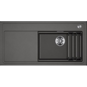 BLANCO ETAGON XL 6 S-F sudoper InFino  SILGRANIT, pribor inox nosači, s dalj.upr.