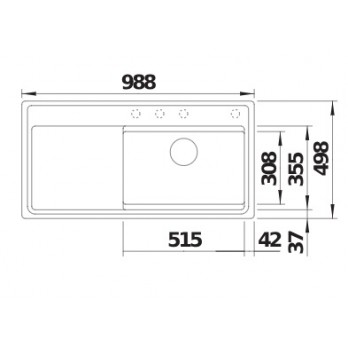BLANCO ETAGON XL 6 S-F sudoper InFino  SILGRANIT, pribor inox nosači, s dalj.upr.