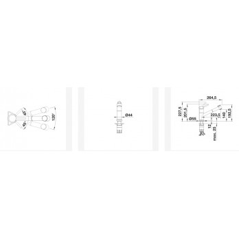 BLANCO KANO-S-F VARIO podprozorska slavina KROM VT 527969