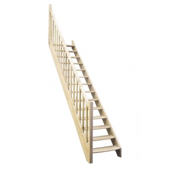 Montažne stepenice Classic ravne smreka 29605
