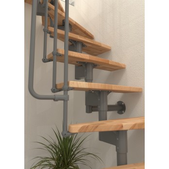 Montažne stepenice Joker Thurn 180 bijelo / bukva, zavojite