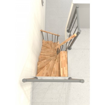 Montažne stepenice Joker Thurn 180 bijelo / bukva, zavojite