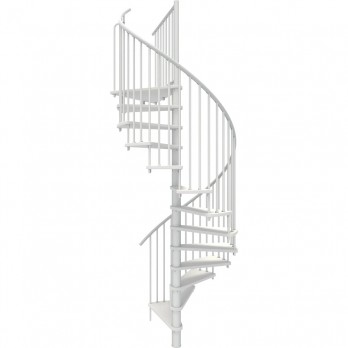 Spiralne montažne stepenice Spiral Smart Ø 120 bijelo / bijelo