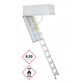 Stepenice za potkrovlje Type 1 Passiv plus 139/69/-300