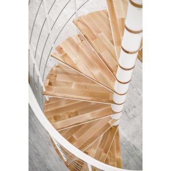 Spiralne montažne stepenice Fusion 120 sivo / bijela