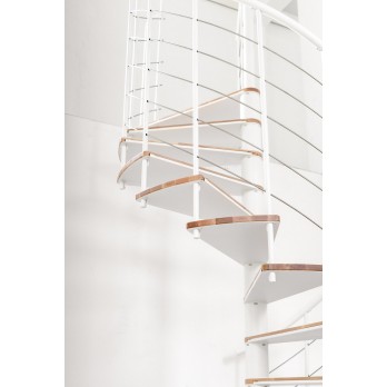 Spiralne montažne stepenice Fusion 120 sivo / bijela